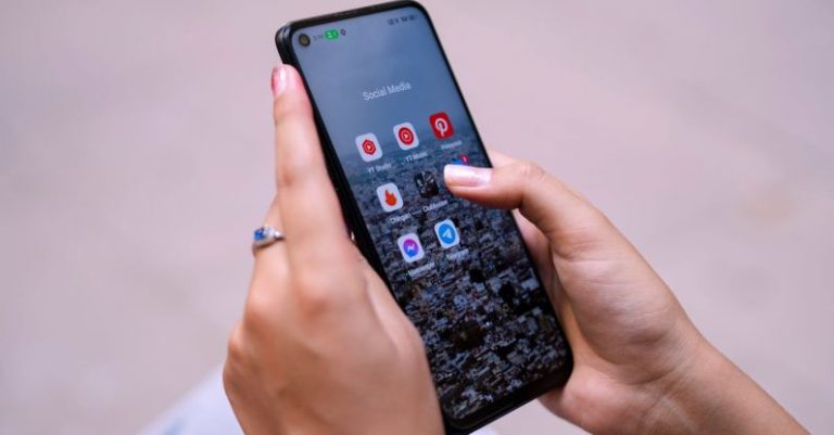 5G Internet - Woman Using Smartphone