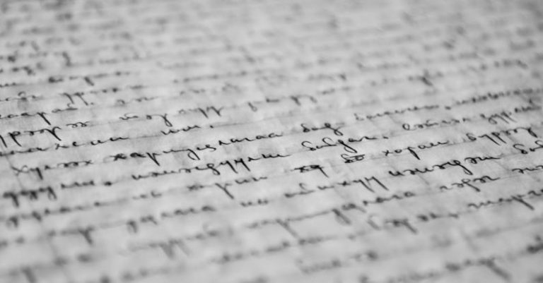 Writing Poetry - Black Text on Gray Background