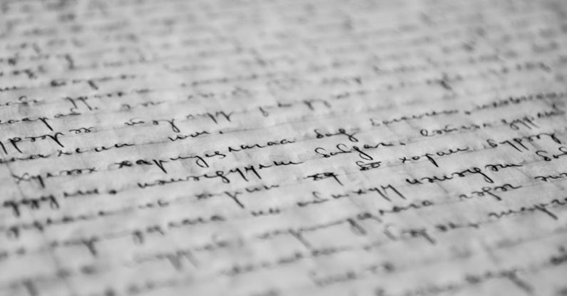 Writing Poetry - Black Text on Gray Background