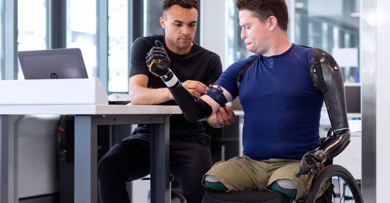 Healthcare Robotics - Engineer Fitting Prosthetic Arm