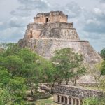Mayan Ruins - Pyramid of Magician in Uxmal, Mexico
