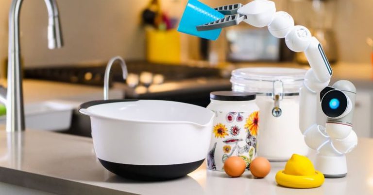 AI Advancement - Gray and White Robot Holding Plastic Cup