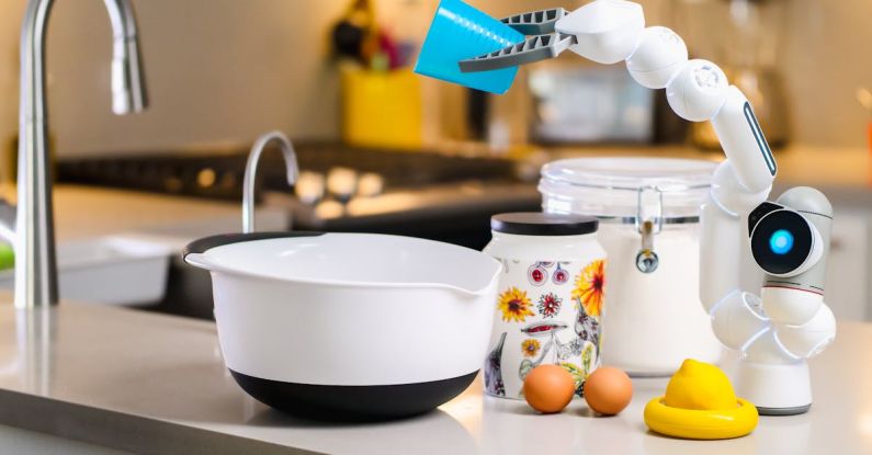 AI Advancement - Gray and White Robot Holding Plastic Cup