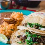Mexican Food - Close-Up Photo of Rice and Tacos